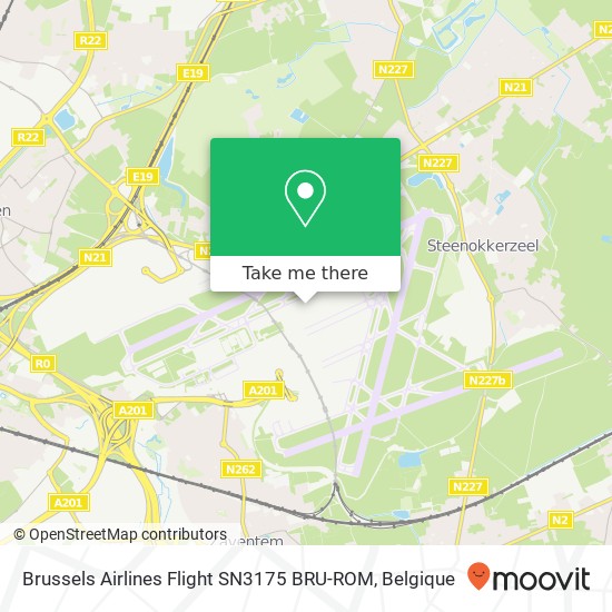 Brussels Airlines Flight SN3175 BRU-ROM kaart