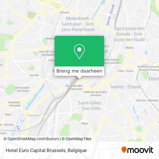 Hotel Euro Capital Brussels kaart