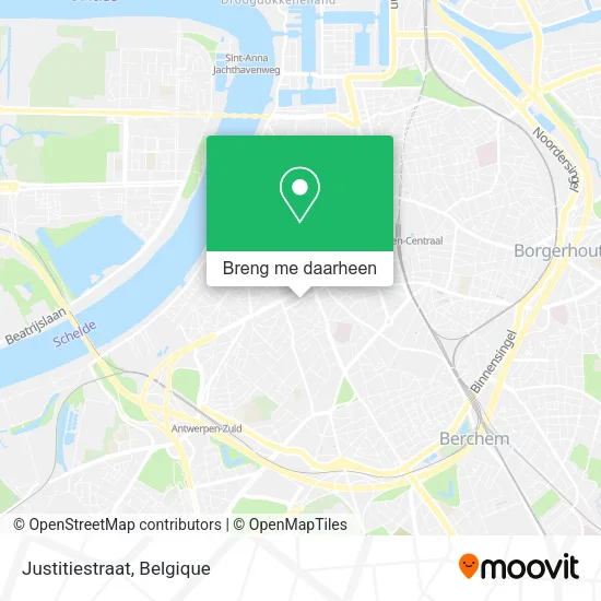 Justitiestraat kaart