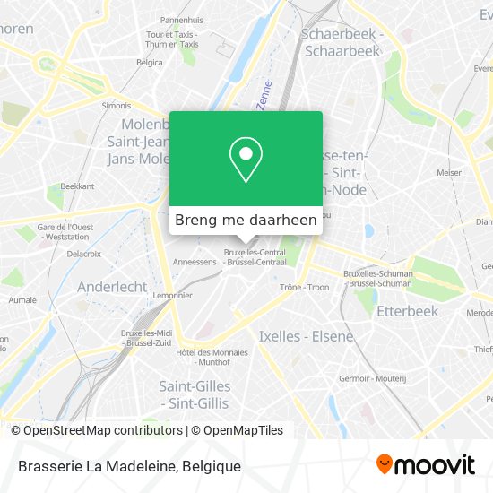 Brasserie La Madeleine kaart