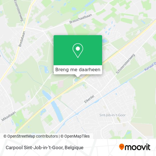 Carpool Sint-Job-in-'t-Goor kaart