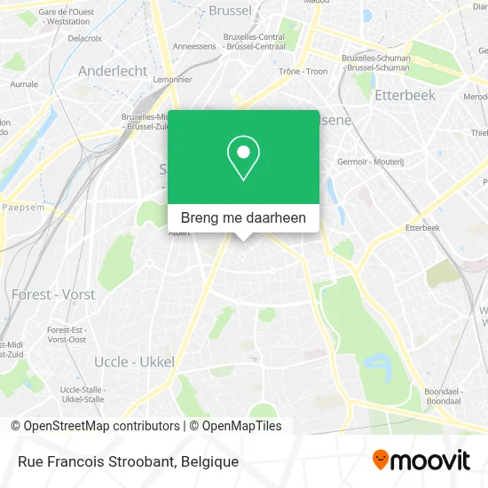 Rue Francois Stroobant kaart