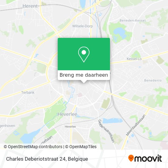 Charles Deberiotstraat 24 kaart