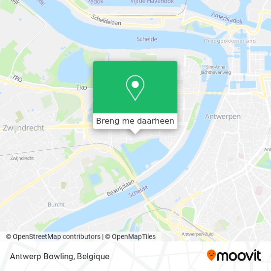Antwerp Bowling kaart