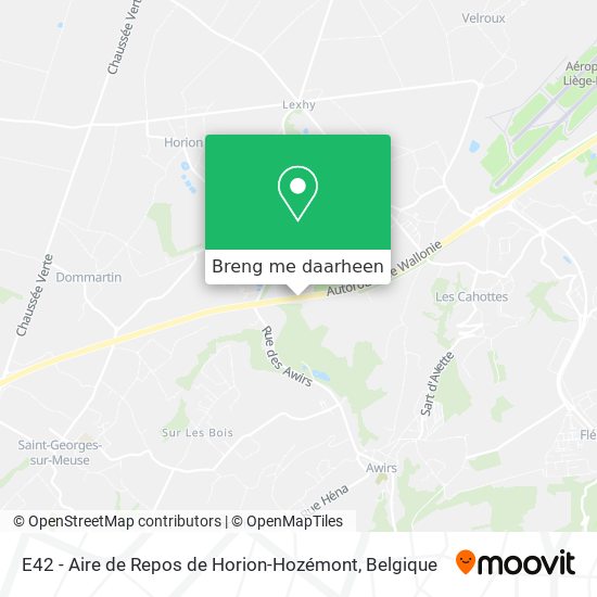 E42 - Aire de Repos de Horion-Hozémont kaart