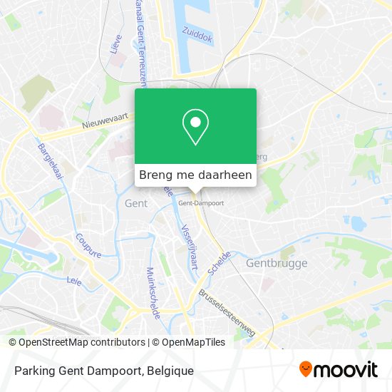 Parking Gent Dampoort kaart
