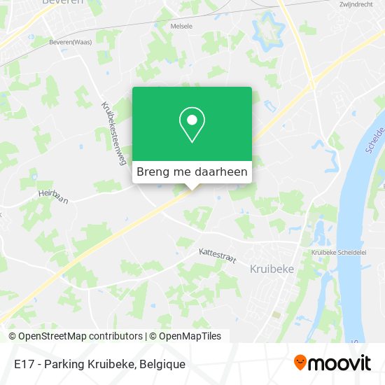 E17 - Parking Kruibeke kaart