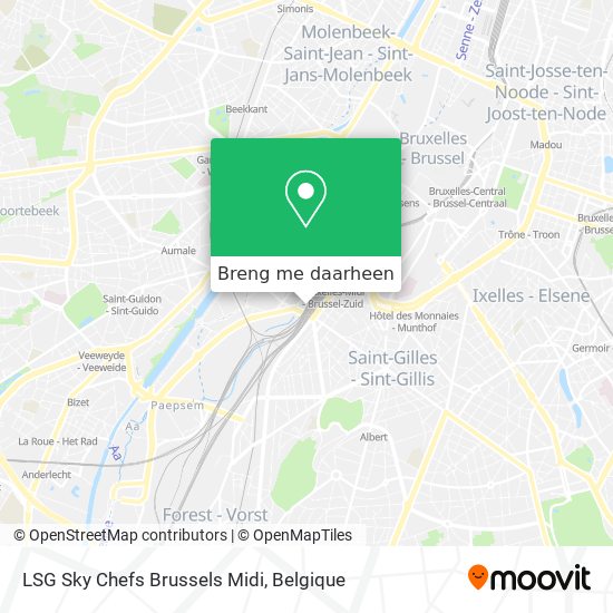 LSG Sky Chefs Brussels Midi kaart