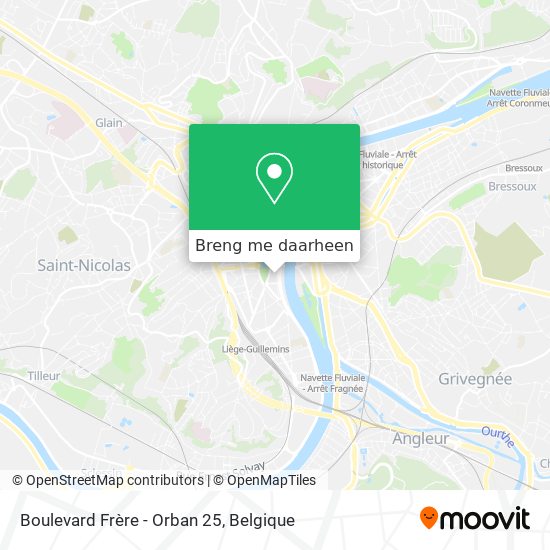 Boulevard Frère - Orban 25 kaart
