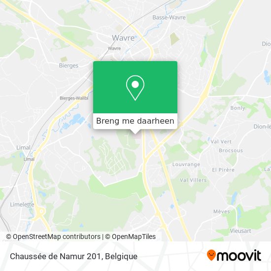 Chaussée de Namur 201 kaart