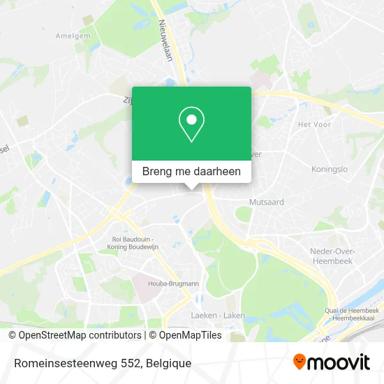 Romeinsesteenweg 552 kaart