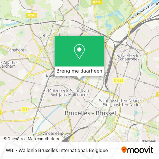 WBI - Wallonie Bruxelles International kaart