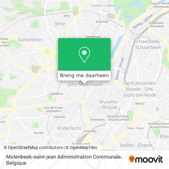 Molenbeek-saint-jean Administration Communale kaart