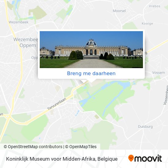 Koninklijk Museum voor Midden-Afrika kaart