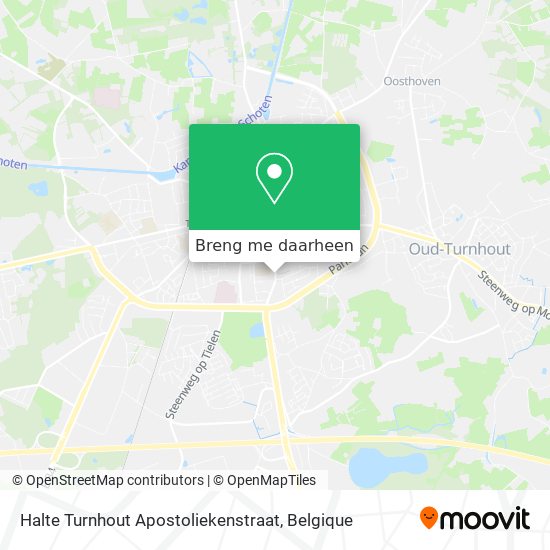 Halte Turnhout Apostoliekenstraat kaart