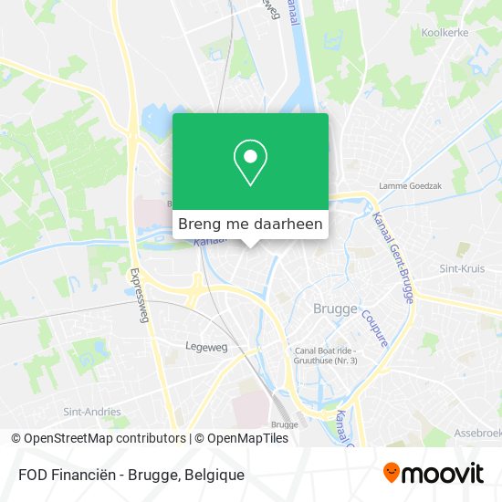 FOD Financiën - Brugge kaart