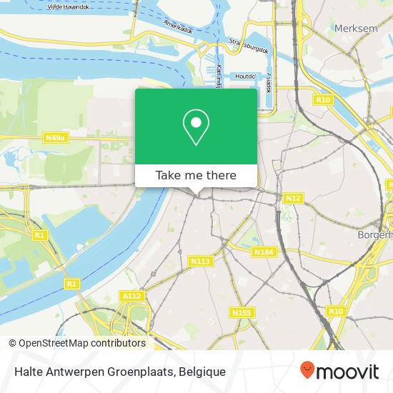 Halte Antwerpen Groenplaats kaart