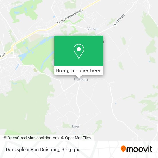 Dorpsplein Van Duisburg kaart