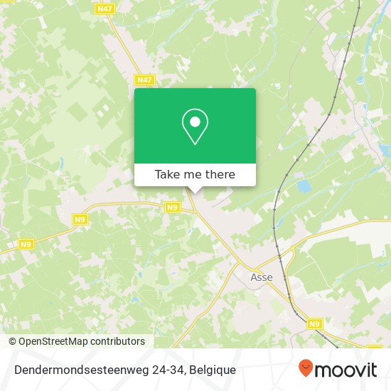 Dendermondsesteenweg 24-34 kaart