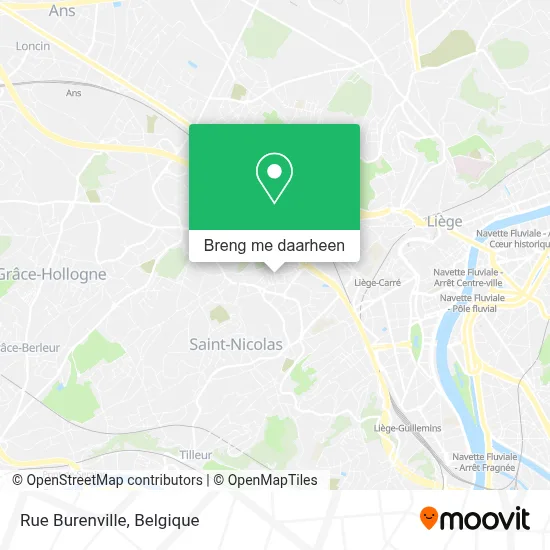 Rue Burenville kaart