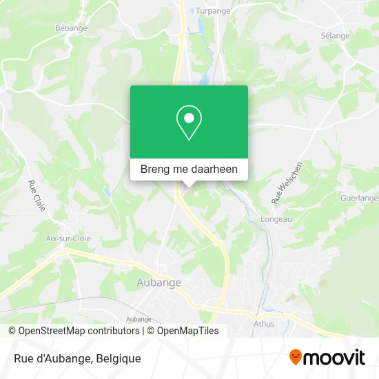 Rue d'Aubange kaart