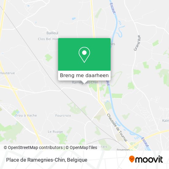 Place de Ramegnies-Chin kaart
