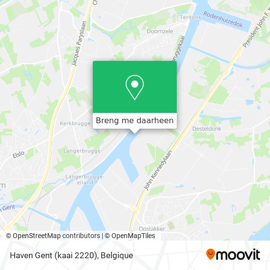 Haven Gent (kaai 2220) kaart