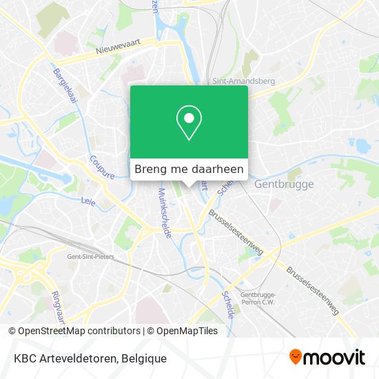 KBC Arteveldetoren kaart