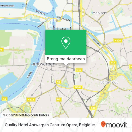 Quality Hotel Antwerpen Centrum Opera kaart