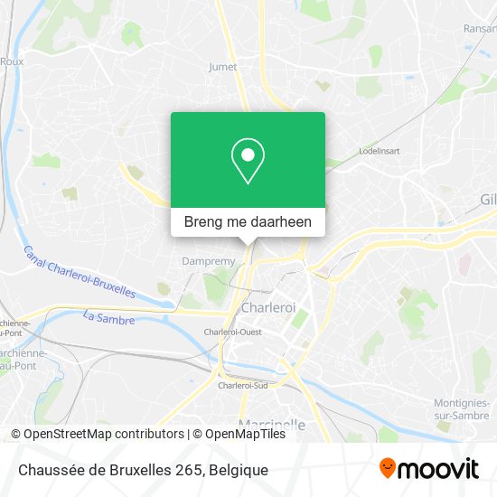 Chaussée de Bruxelles 265 kaart