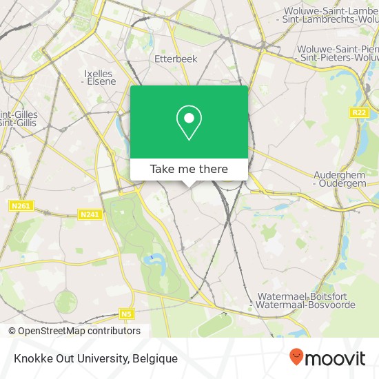 Knokke Out University kaart