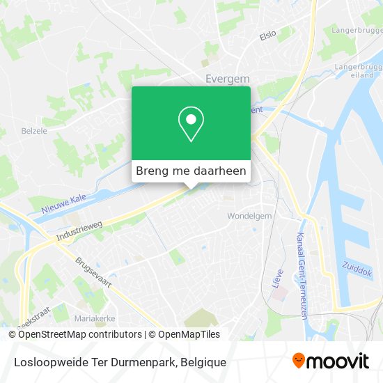 Losloopweide Ter Durmenpark kaart
