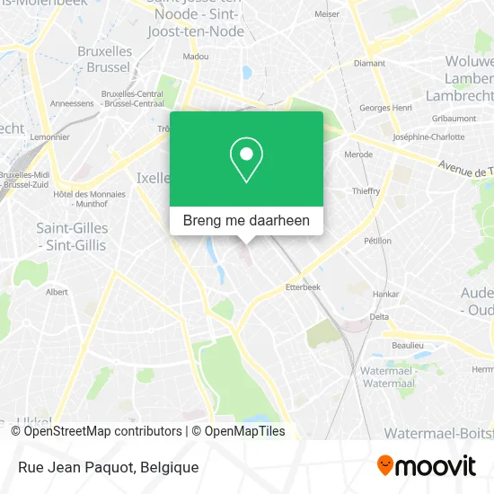 Rue Jean Paquot kaart