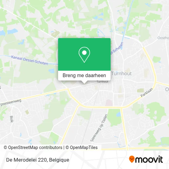 De Merodelei 220 kaart