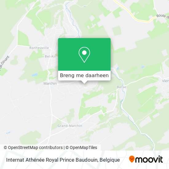 Internat Athénée Royal Prince Baudouin kaart