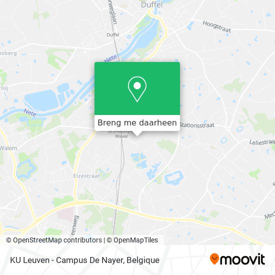 KU Leuven - Campus De Nayer kaart