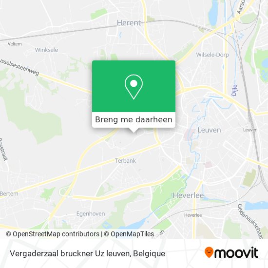 Vergaderzaal bruckner Uz leuven kaart