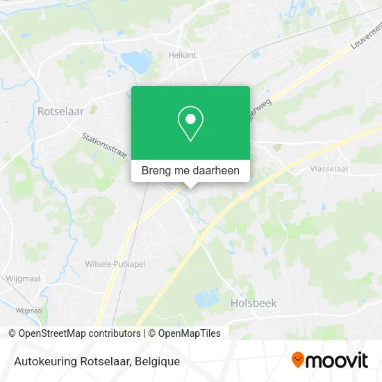 Autokeuring Rotselaar kaart