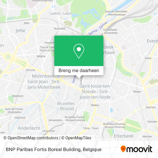 BNP Paribas Fortis Boreal Building kaart