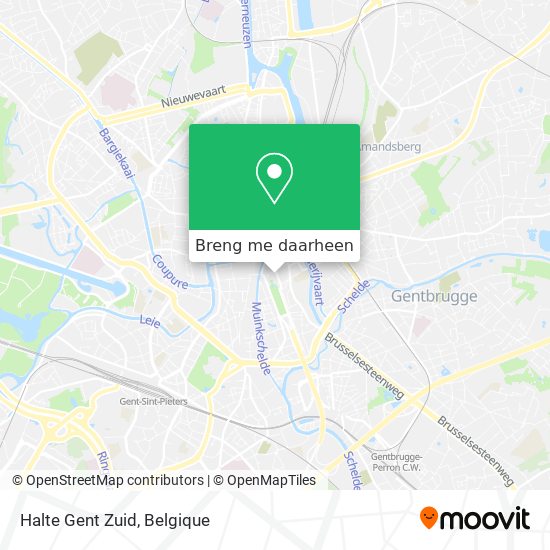 Halte Gent Zuid kaart