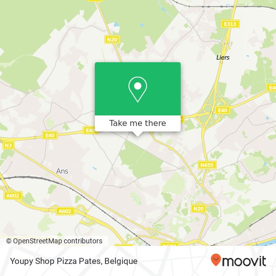 Youpy Shop Pizza Pates kaart