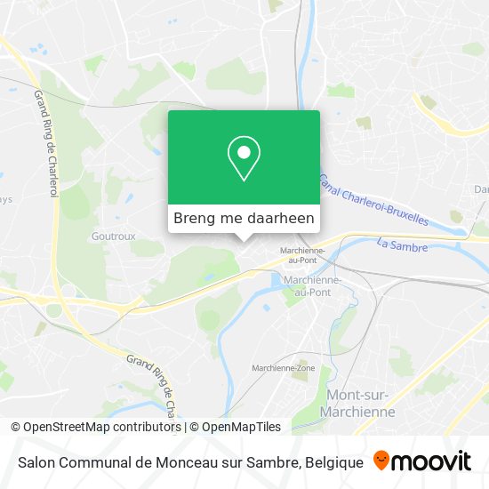 Salon Communal de Monceau sur Sambre kaart