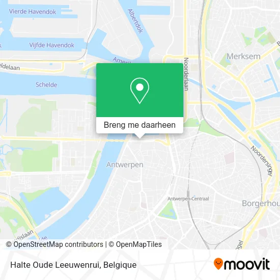 Halte Oude Leeuwenrui kaart