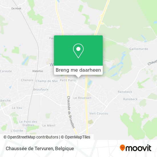 Chaussée de Tervuren kaart