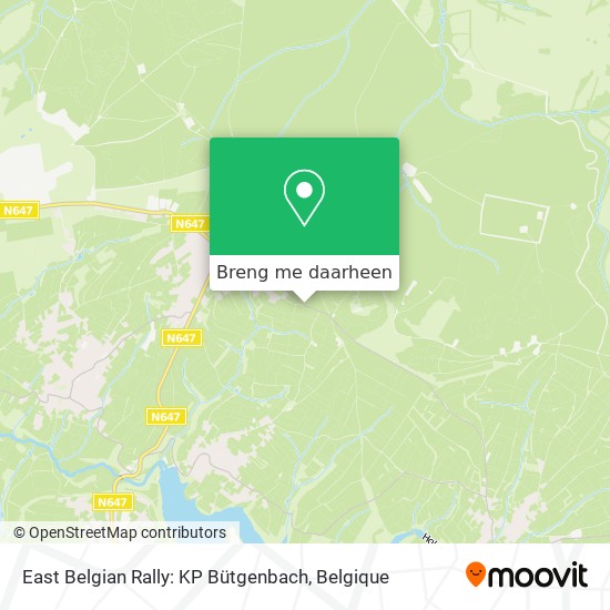 East Belgian Rally: KP Bütgenbach kaart
