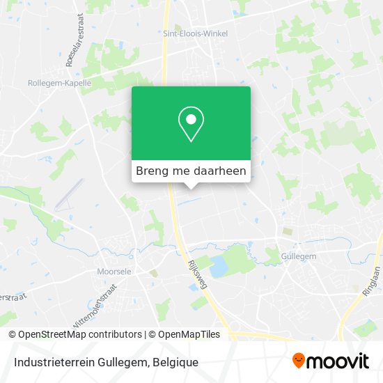 Industrieterrein Gullegem kaart