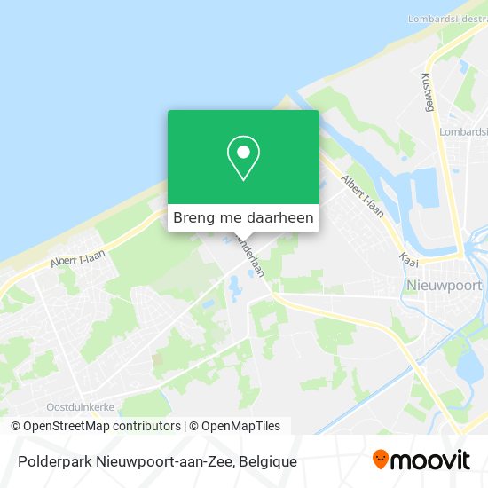 Polderpark Nieuwpoort-aan-Zee kaart