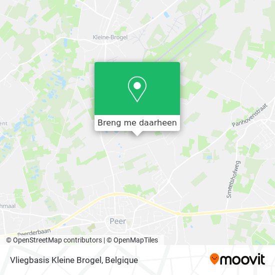 Vliegbasis Kleine Brogel kaart