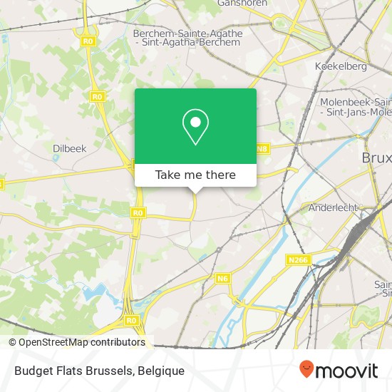 Budget Flats Brussels kaart