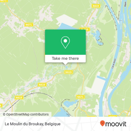 Le Moulin du Broukay kaart